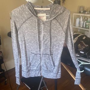Grey zip up